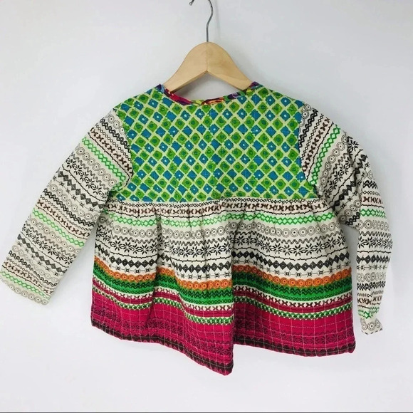 Quilted Cotton made in India embroidered Matelasse jacket - Picture 3 of 7